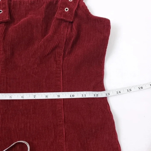 topshop corduroy buckle mini dress US 2 - Picture 7 of 10
